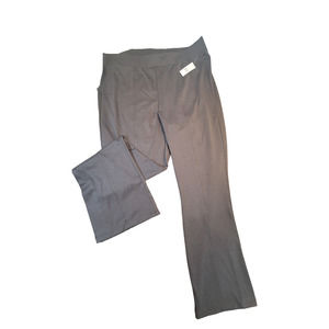 NWT GAP Mid Rise Flare‎ Ponte Pants Heather Gray Womens XL Flare Split Hem
